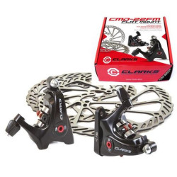 DISC BRAKE SET, DUAL PISTON, FLAT MOUNT, MECHANICAL, FRONT & REAR